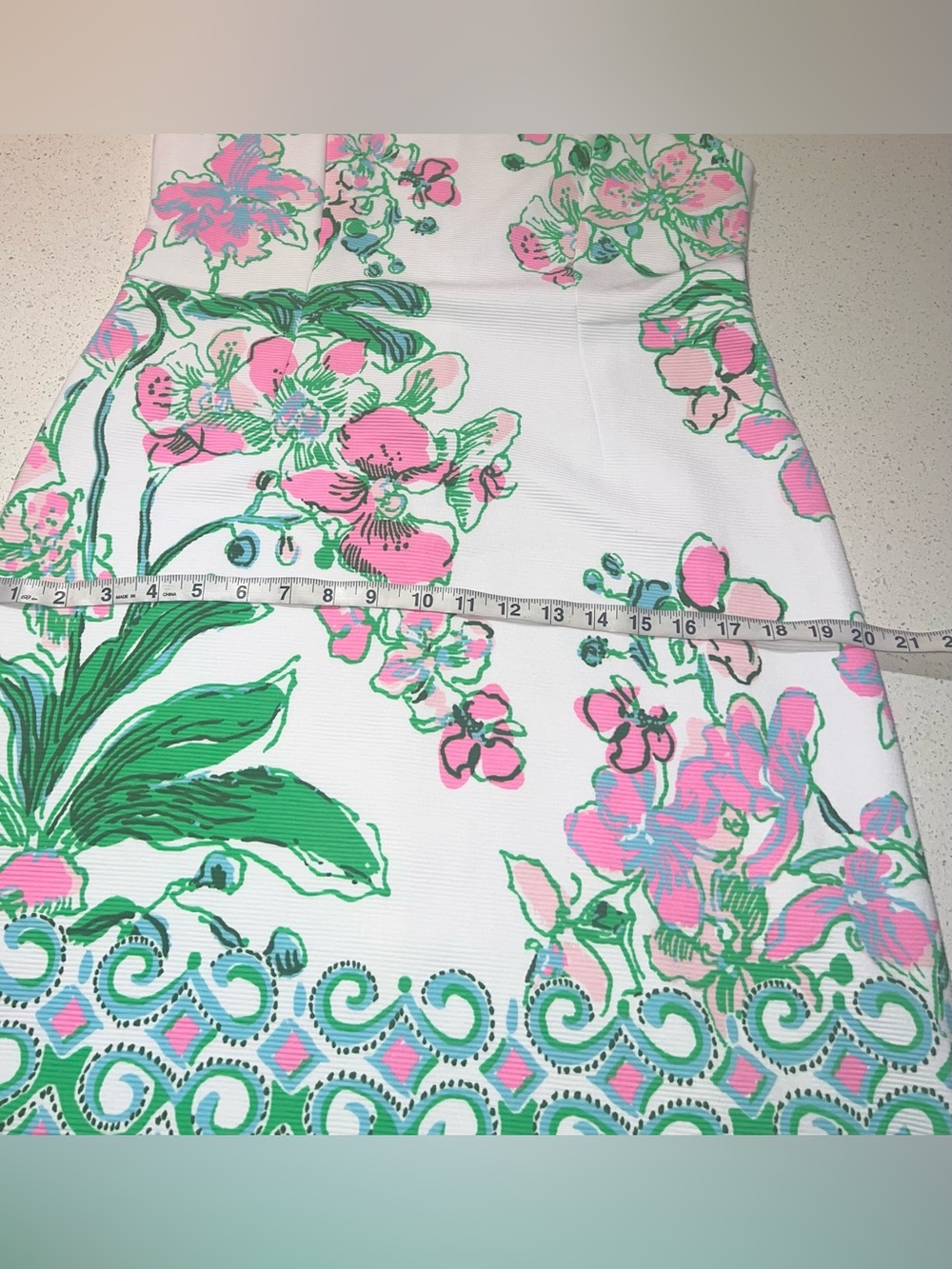 NWT Lilly Pulitzer DelRey Stretch Shift Dress, Large, Orchids on the Ave Floral - Picture 10 of 14